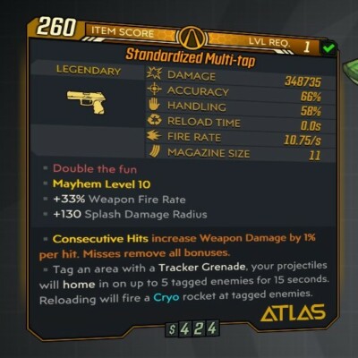 Borderlands 3 [MODDED WEAPONS] Guns [Buy 2 Get 1 Free!] BL3 Guns [All Platforms]