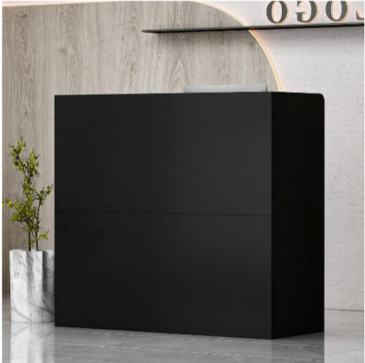Desk Office Shelf Reception Counter Drawer Front Lockable Checkout Table Study