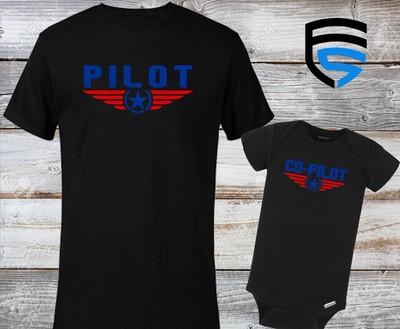 PILOT & CO-PILOT | Dad & Child Matching Shirts | Father's Day Gift