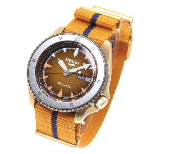 Pre-owned Seiko 5 Sports Naruto & Boruto Sbsa092 Naruto Uzumaki Men's