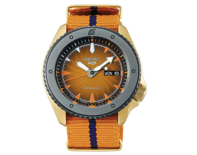 Pre-owned Seiko 5 Sports Naruto & Boruto Sbsa092 Naruto Uzumaki Men's