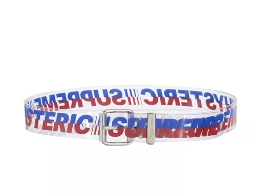 小物 Supreme x HYSTERIC GLAMOUR Vinyl Belt NEW Supreme Hysteric Glamour Vinyl Belt Clear Sz L | eBay