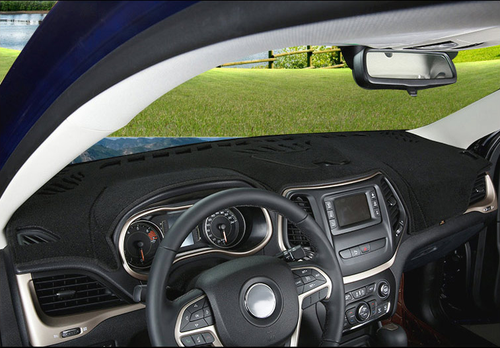 DASH COVER MAT DASHBOARD PAD FOR Jeep Cherokee 2014-2022 Black Accessories