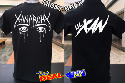 Lil Xan Xanarchy T shirt Black Front And Back