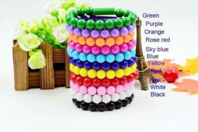 2*USB Beads Bracelet Charger Cable Data Sync Charge Cord for iPhone X 5 6  7 8 P