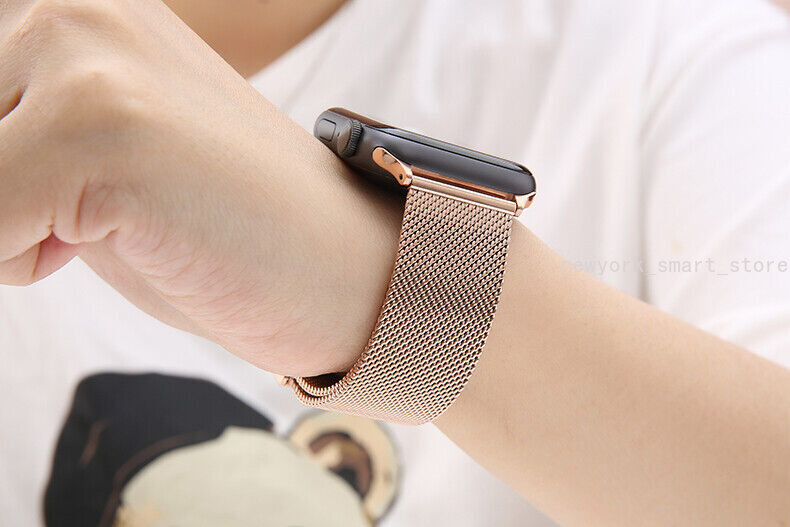 For Apple Watch iWatch Band Series 9 8 7 6 5 4 SE Magnetic Stainless Steel Strap