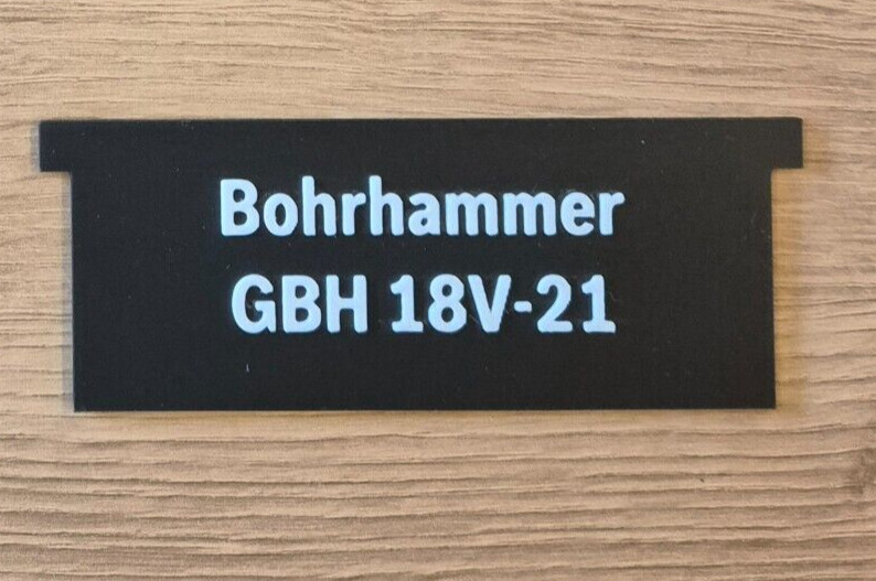 Label Beschriftung Schild FÃ¼R L-Boxx 136 Sortimo Bosch