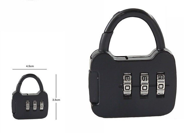 Lucchetto A Combinazione 3 Cifre Bagagli Valigie Armadietti Sicurezza Aereo dfh