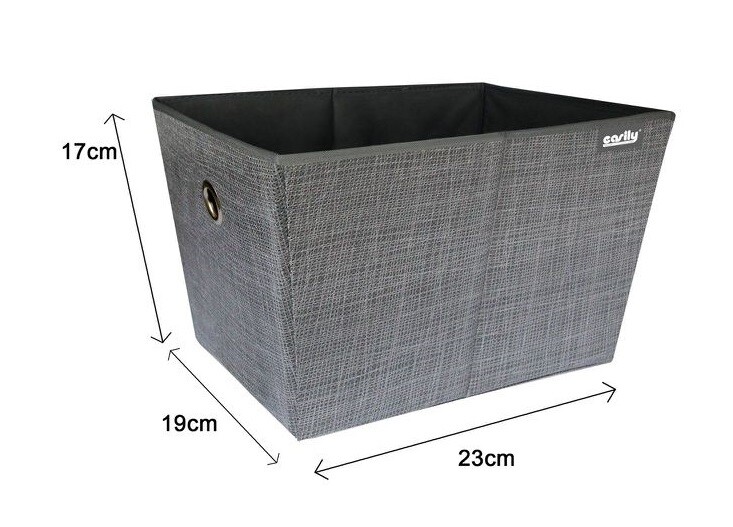 Box Scatola Salvaspazio Portatutto Contenitore Armadio Organizer 19x23x17cm dfh