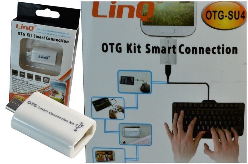 Adattatore Kit Collegamento Otg Smart Per Samsung Galaxy S3 S4 Linq Otg-su4