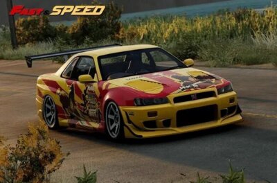 NISSAN Skyline GT-R (R34) Z-Tune - NFS - Yellow - Fast Speed