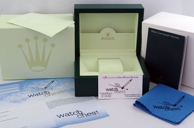 Rolex Daytona Black Mother of Pearl Diamond 116523 Rehaut WATCH CHEST