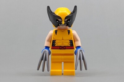 Lego Marvel Super Heroes Wolverine Minifigure Minifig 76202 X-Men Version Logan