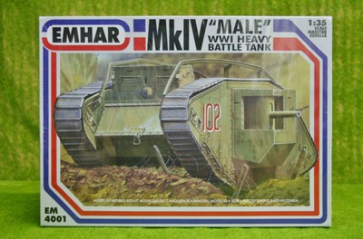 Emhar WW1 MKIV MALE Tank 1/35 Scale kit 4001
