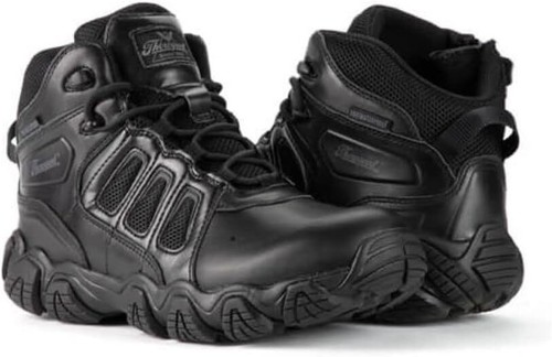 Pre-owned Thorogood Crosstrex 6” Waterproof Black Tactical Boots For Men With Zipper -...