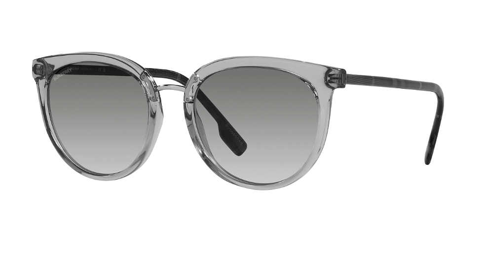 Pre-owned Burberry ™ Willow Be4316 404411 54 - Gray Frame Gray Lens In Grey Gradient
