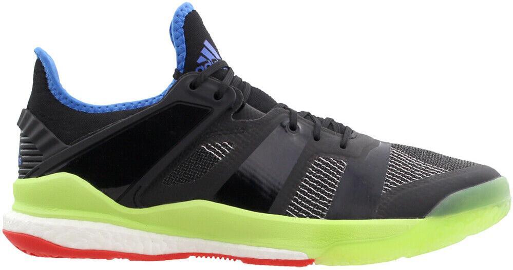 Adidas stabil x men's indoor shoes black yellow hotsell