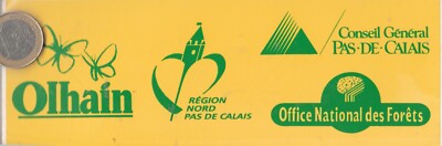 Autocollant.  Régionalisme. NORD PAS de CALAIS. ONF. Ohlain