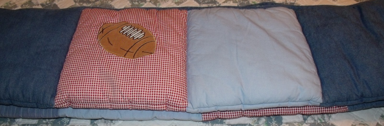 lambs and ivy sports crib bumper pad