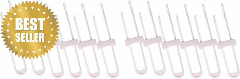 Sliding Cabinet Locks - Child Proof Cabinet Latches - for Kitchen, Bathroom Stor