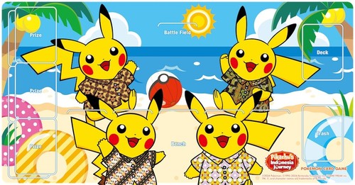 Special Pikachu Indonesia's Journey Batik Playmat Pokemon