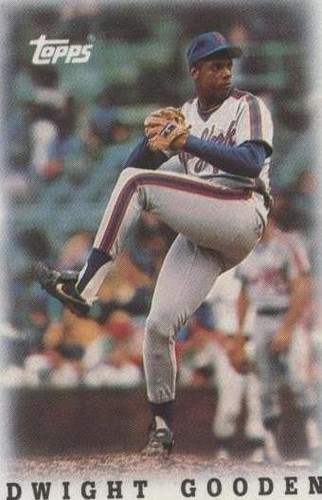 1988 Topps League Leaders Minis - Dwight Gooden #60