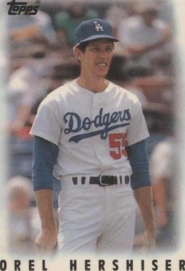 Minis líder de la liga Topps 1986 - Orel Hershiser #45