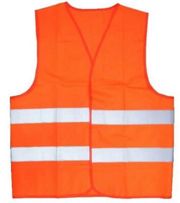 BUY 1 GET 1 FREE BRIGHT REFLECTIVE ADULT VEST safety NEW CON