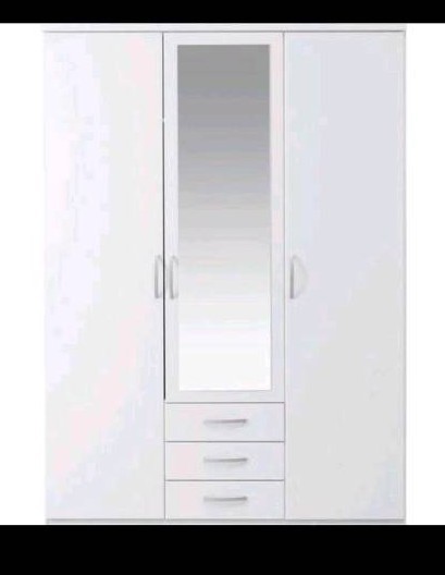 Large White Triple Wardrobe Homebase Hallingford In Poole Dorset