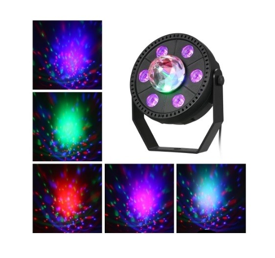Magic Light Ball Luce Proiettore 7W Sfera Luce Multicolore RGB hsb