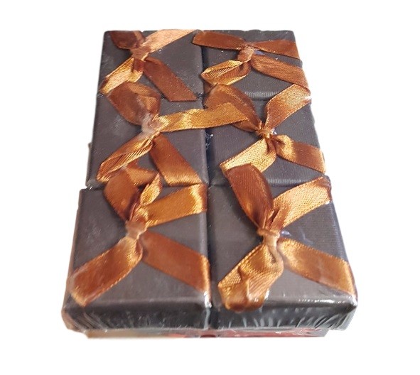Set 6 Pezzi Scatoline Scatole Regalo Con Fiocco Bomboniere Gioielli 4x4x3cm dfh