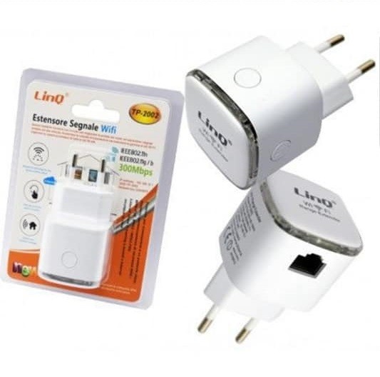 Estensore Ripetitore Wifi Segnale 300Mbps Linq Tp-2002