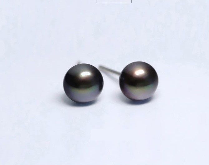 925 Sterling Silver Genuine Freshwater 3-12mm Pearl Stud Earrings Gift Box Love