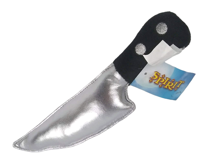 Halloween Plush Knife Silver Soft Stuffed Costume Kids Trick or Treat Toy 3+
