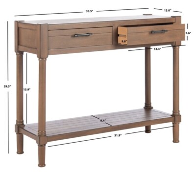 Safavieh FILBERT 2DRW CONSOLE TABLE, Reduced Price 2172732886 CNS5716C