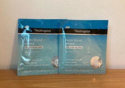 2 Neutrogena Moisturizing Hydro Boost Hydrating Face Masks - 1oz