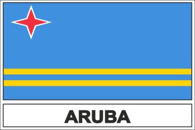 Sticker Flag AW ARUBA