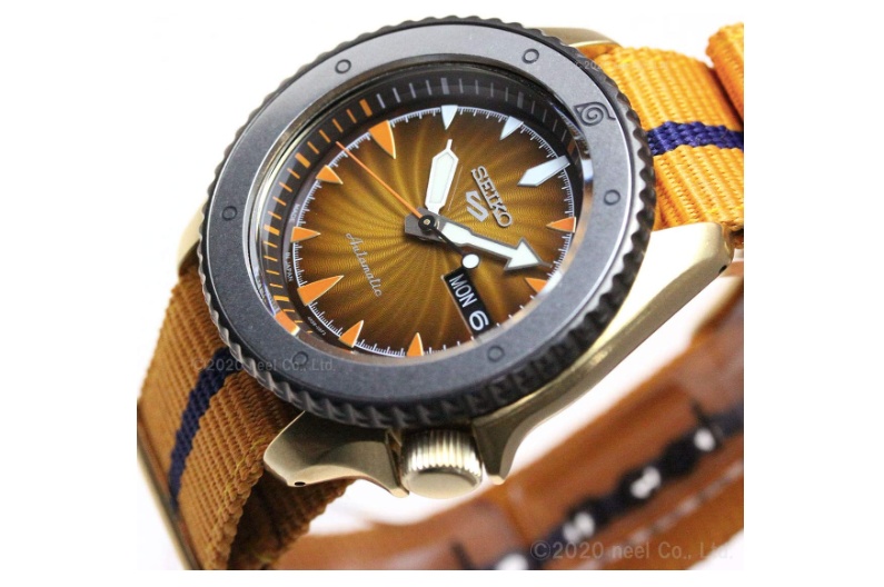 Pre-owned Seiko 5 Sports Naruto & Boruto Sbsa092 Naruto Uzumaki Men's