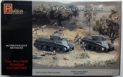 Pegasus Hobbies 7673 1/72 BT-7 Soviet Light Tank model kit