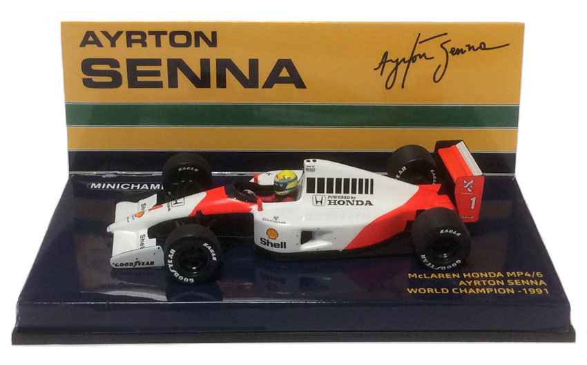 自動車 MINICHAMPS Ayrton Senna 1/43 Minichamps McLaren Honda MP4/6 #1 1991 World Champion