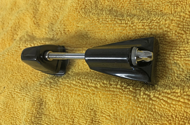 Sound Percussion bass drum lugs, black with tension rods, screws / washers