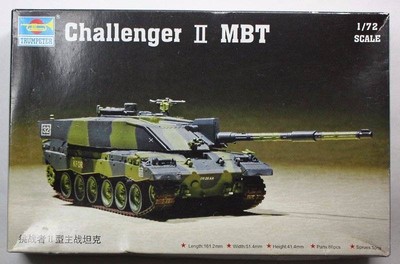 NEW 172 Scale Trumpeter Challenger 2 MBT Tank Plastic Model Kit 07214 Skill 3