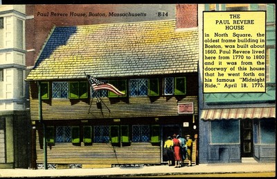 À vendre MASSACHUSETTS, BOSTON, PAUL REVERE HOUSE, C.-1950, (212