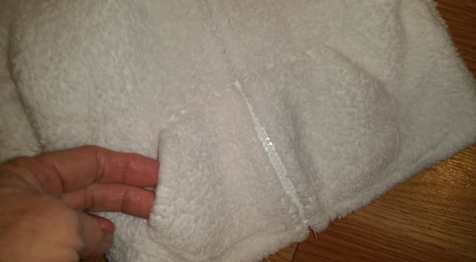 Old Navy Sherpa Fleece JACKET For Baby 3-6 Months HOOD EARS WHITE