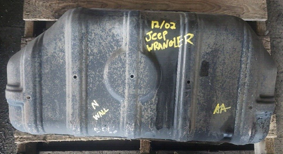 2003 2004 Jeep Wrangler Fuel Gas Tank Metal Protective Cover Skid Plate Oem