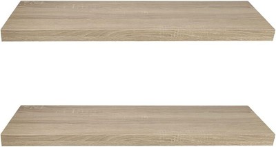 Home Basics Floating Wall Shelf Washed Oak 30'' (2 Pack) Contemporary