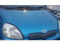 Toyota Yaris Bonnet In Blue Colour 2003