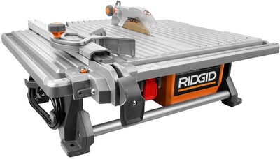 Table Top Wet Tile Saw RIDGID 120-Volt 7 in. Self Aligning Portable Jobsite