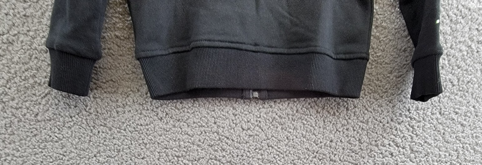 Terez Gems Full Zip Hoodie Toddler Girls' 4 Black Kangaroo Pockets Long Sleeve - Picture 13 of 15