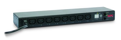 APC Rack PDU Switched 1U 12A/208V 10A/230V 8 C13 AP7920B 2.75 x 18.5 x 13.5